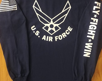Air Force - Air Force long sleeve - Air Force Veteran - Air Force Shirt Women - Air Force Shirt Men - Air National Guard - Air Force Wife