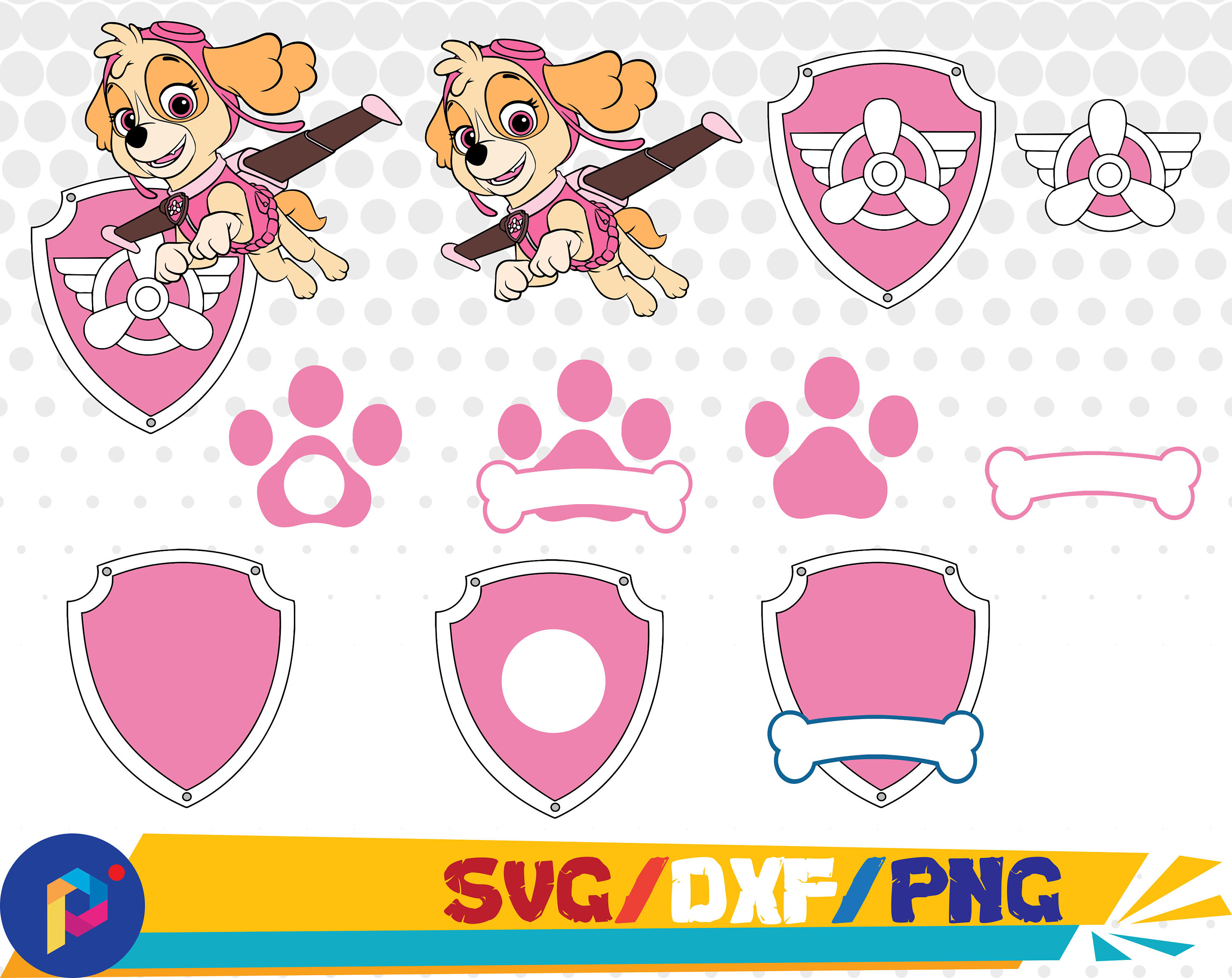 Download Skye svgdxfpng/Paw Patrol svgdxfpng/Paw patrol clipart for