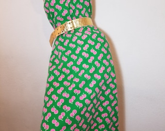 FREE SHIPPING 1960 Full Skirt Cotton Dress