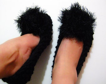 womens ballet flats knitted slippers chunky slippers neon