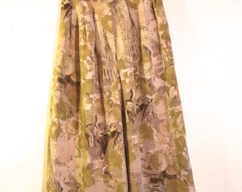High Waisted Wide Leg Printed Pants