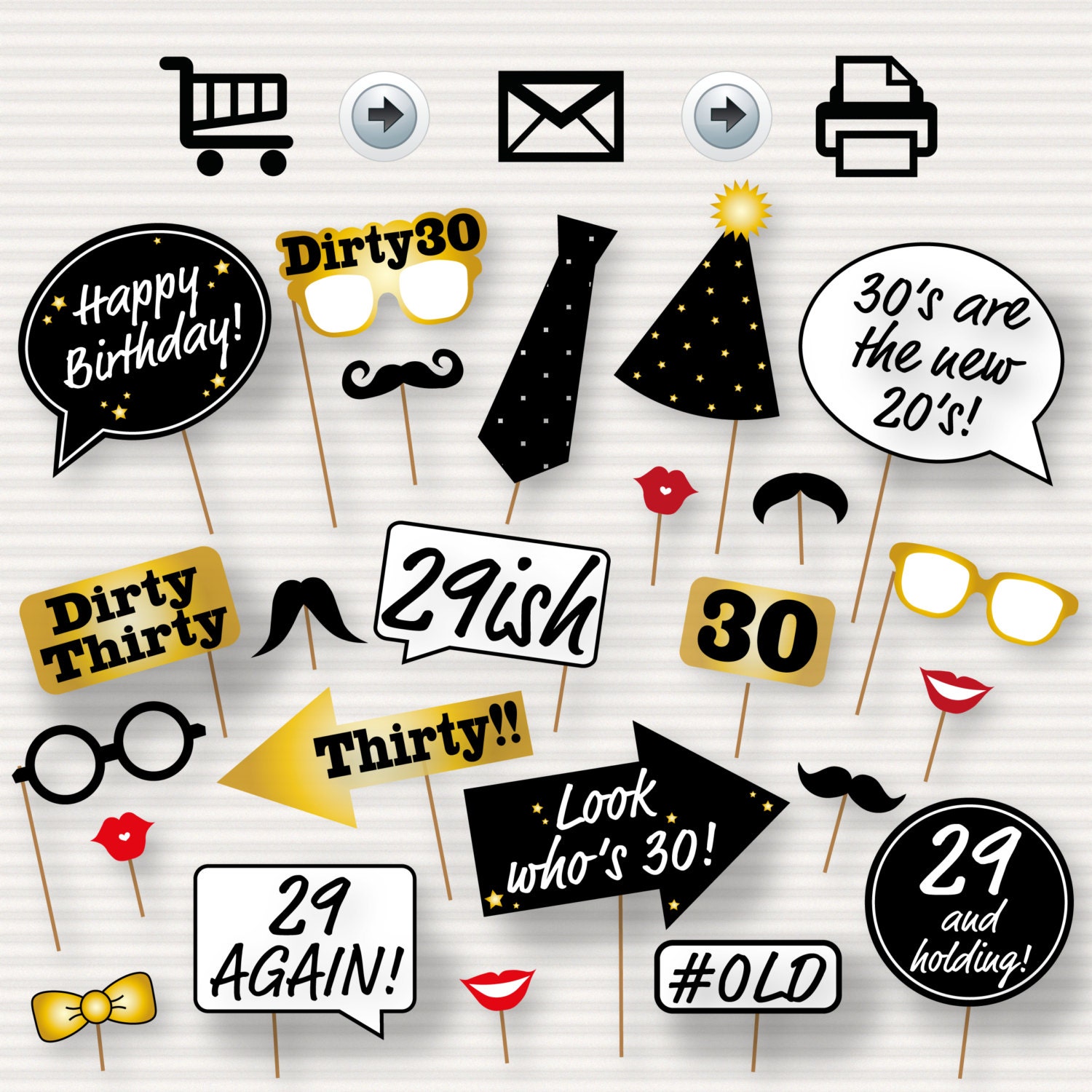 Playful image throughout printable photo booth props birthday Slobbery image within printable photo booth props birthday