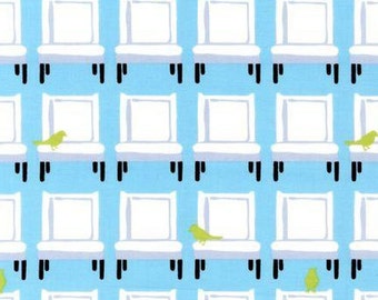 Tufted Tweets 10399-47 Grass by Laurie Wisbrun Robert Kaufman Half yards