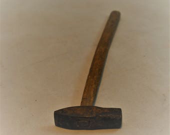 Small Hammer 8 Inch Handle with a 2 Inch Head Metal on Wood 01403
