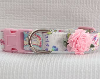 Shabby Chic Dog Collar Custom Made