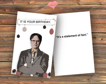 Dwight Schrute (The Office) Birthday Card