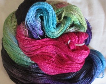 Hand dyed Tencel Yarn - 900 yds. Lace Wt. Tencel Yarn SOYBEAN