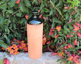 Olla Bottles 10" Tall 3" Round - Glazed top