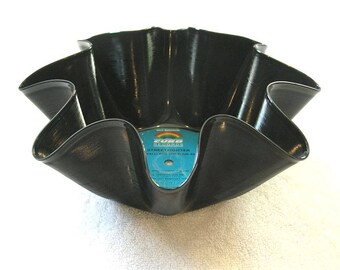 Frankie Valli and The Four Seasons Record Bowl Made From Vinyl Album