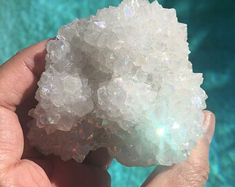Angel Aura Spirit Quartz Cluster #1