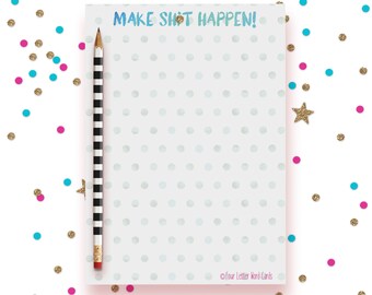 Mature Notepad, Stationery Pad, ToDo List, Stocking Stuffer, Gift For Coworker, Gift for Boss, Gift for College Student, Funny Notepad