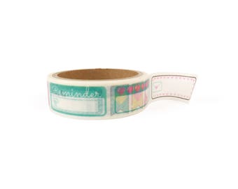 Washi tape - Planner perforated stickers stationery, stationary, LittleLeftyLou, Snail Mail, Happy mail, masking tape, bulletjournal, bujo