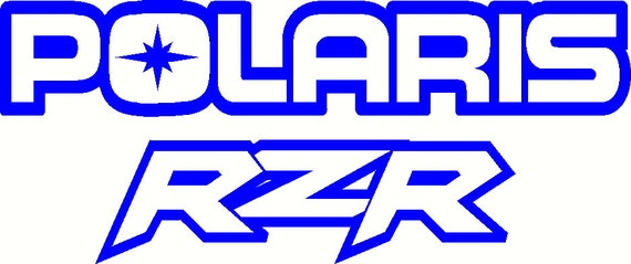 Items similar to Polaris RZR outline 12 inch vinyl decal sticker set of
