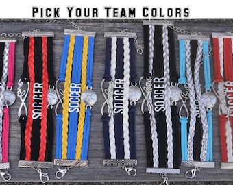 Soccer Gift -Soccer Bracelet – Soccer Team Gift - Soccer - Perfect for Soccer Players, Soccer Coaches & Team Gifts
