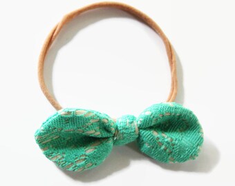 Nylon Baby Headband, Bow Headband, Newborn Headband, Baby Girl Headband, Nylon Headbands, Infant Headband, Baby Shower Gift, Knot Headband
