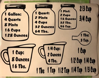 Measuring Cups Decal 