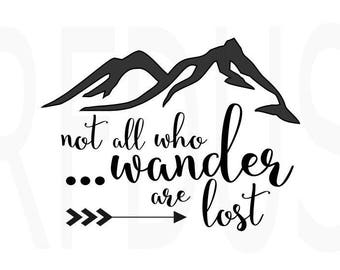The Mountains Are Calling And I Must Go SVG Cricut cutting