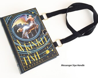 A Wrinkle In Time Book Purse - A Wind In The Door Book Cover Handbag - Purse made from a book - Wrinkle In Time Book Clutch - Literary Gift