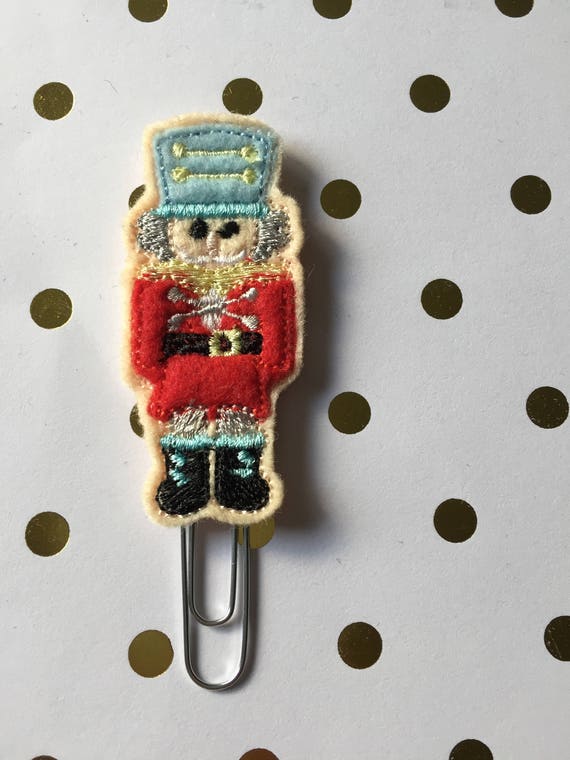 Nutcracker planner Clip/Planner Clip/Bookmark. Holiday planner clip. Christmas planner clip.