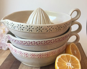 Ceramic Citrus Juicer - Citrus Reamer - Handmade Ceramic Juicer