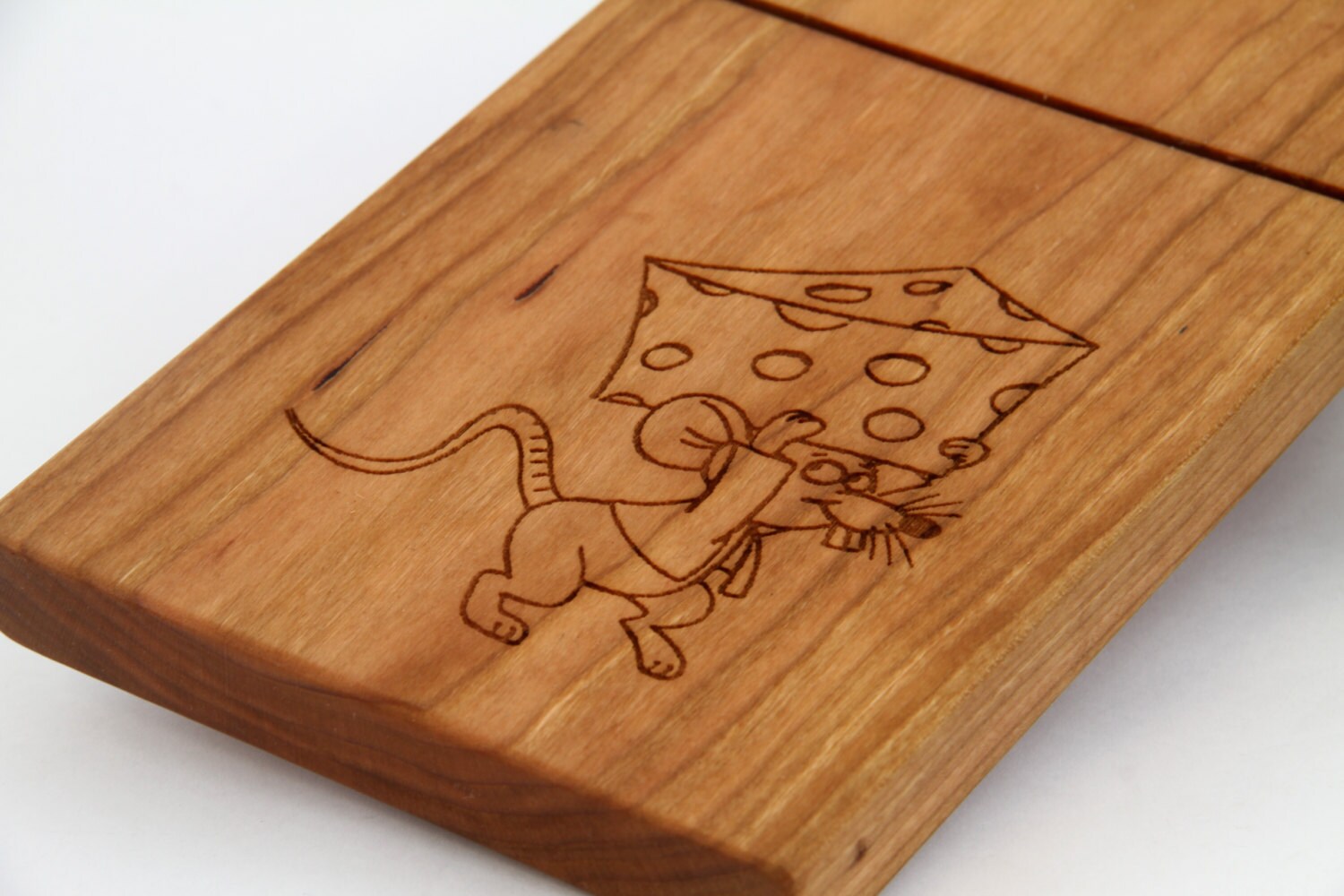 Wood Cheese Slicer Cutter Cherry Mouse Laser Engraved Wood Cheese Slicer Cutter Cherry Mouse Laser Engraved Perfect Housewarming Gift Or Wedding Cutting Board
