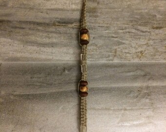 Hemp Crystal Center Bracelet/Anklet