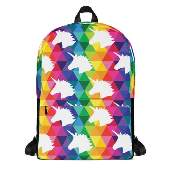 Unicorn Backpack Colorful Rainbow Bag for School or Traveling
