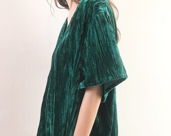 Emerald Green Velvet top/dress