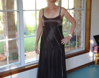 Chocolate and Silk Ping Pong Designer Dress