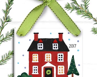New House Ornament - Our First Home Ornament - Personalized First Home - Housewarming Gift - 1st Christmas in New House Personalized Moving
