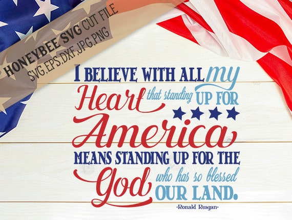 Download America Stand Up For God 4th of July svg Patriotic svg Ronald