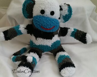 Drake the sock monkey ready to ship