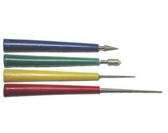 DIAMOND BEAD REAMER, Four Piece Set, Beadsmith Diamond Coated Hole Reamers, For Pearls and Glass Beads