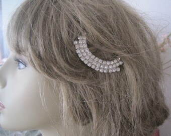 Vintage Art Deco Rhinestone Hair Pin Bobby Pin Bridal Hair Accessory