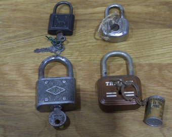 Working Padlock // Vintage French working Padlock // Padlock // Old padlock // vintage padlock //