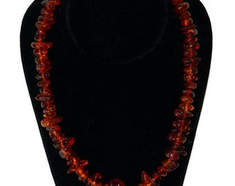 Vintage 1950's Amber Bead Necklace