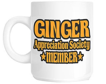 Ginger appreciation society gift mug