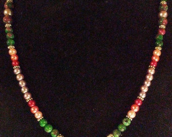 Ruby in zoisite necklace