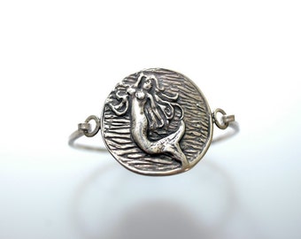 Mermaid Tension Bracelet in Sterling Silver