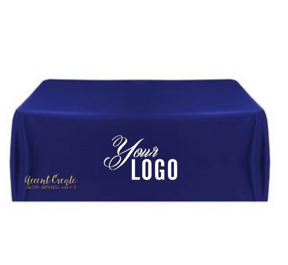 8ft Custom Tablecloth Logo Vendor Events Direct Sales