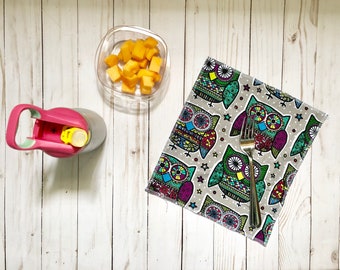 Lunchbox napkins, zero waste napkins, reusable napkins, kids napkins, children's napkins, lunch napkins, cloth napkins, fabric napkins