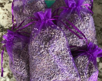Lavender organza bags