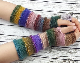 Fingerless gloves - Arm warmers - Womens Fingerless - Long Fingerless Mittens - Wrist warmers - Hand warmers |