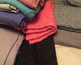 Random Variety of Jersey Knits Various Length,Color Options,Hacci Knits