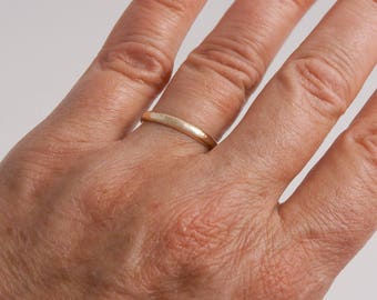 Hammered Gold Ring, 14K Gold Fill Ring