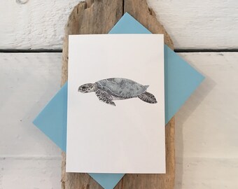 Turtle birthday card | Etsy