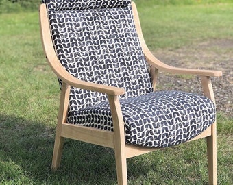 Reupholstered Arm Chair