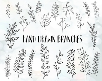 Leaf svg - Branches svg File - Vector Clip Art for Commercial & Personal Use - DIY wedding invitation clipart - ornament svg files for DIY