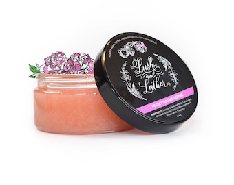 Peony Sugar Scrub | Natural Sugar Scrub, All Natural Scrub, Body Scrub, All Natural Sugar Scrub