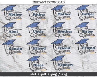 Proud Family Graduation cut file,SVG,DXF,PNG, Cricut, Silhouette,clipart,vector graphic,mother father sister grandmother grandfather brother